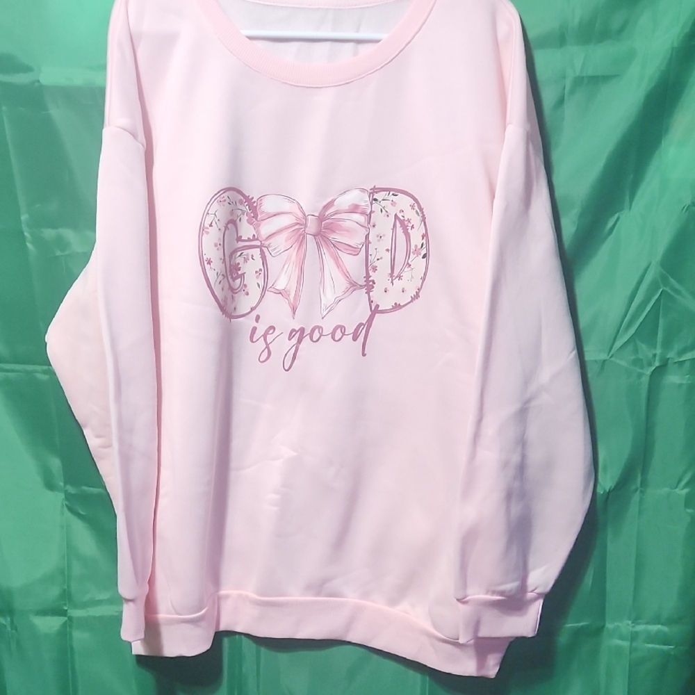 Pink Crew Neck Sweater